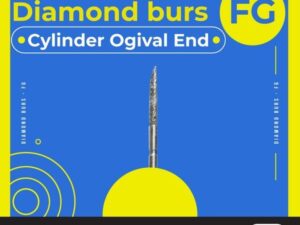 Microdont Diamond burs – FG Cylinder Ogival End 1 pc.