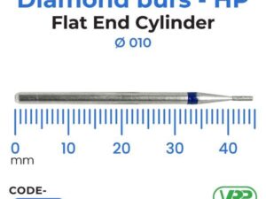 Microdont Diamond burs – HP Flat End Cylinder 1 pc. 010
