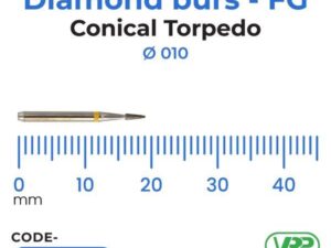 Microdont Diamond burs – FG Conical Torpedo 010 1 pc.