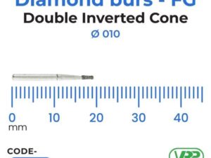 Microdont Diamond burs – FG Double Inverted Cone 010 1 pc.