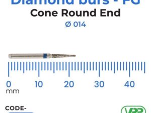 Microdont Diamond burs – FG Cone Round End 1 pc. 014