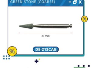 Dentamerica Green stone (coarse) finishing burs Cone กรอช้า 12pcs