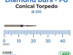 Microdont Diamond burs – FG Conical Torpedo 010 1 pc.