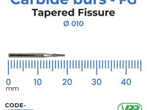 Microdont Carbide burs – FG Tapered Fissure 010
