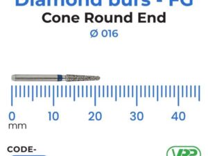 Microdont Diamond burs – FG Cone Round End 1 pc. 016