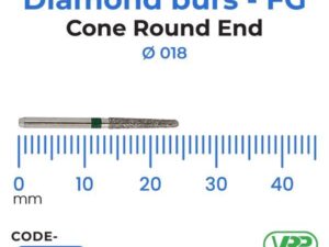Microdont Diamond burs – FG Cone Round End 1 pc. 018