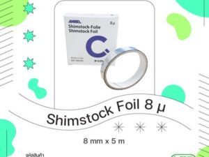 Coltene HANEL Shimstock Foil ฟอยล์เช็คการสบฟัน 8 micron