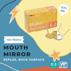 Mouth mirror back surface กระจกส่องปาก 1 กล่อง 12 ชิ้น HA-SEPLUS