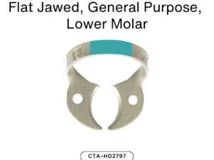 HySolate Dental Dam Clamps Fiesta WINGLESS, Matte, Color Coded #W7 CTA-H02797