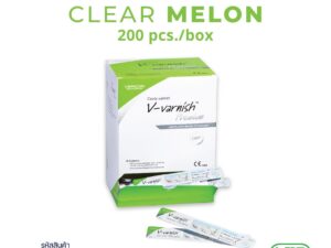 V-varnish premium VRC-03 Melon ฟลูออไรด์วานิช 1 กล่อง 200 ชิ้น