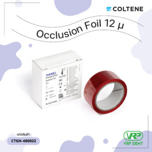 HANEL Occlu Foil ฟอล์ยเช็คการสบฟันสีแดงด้านเดียว CTGH-480022