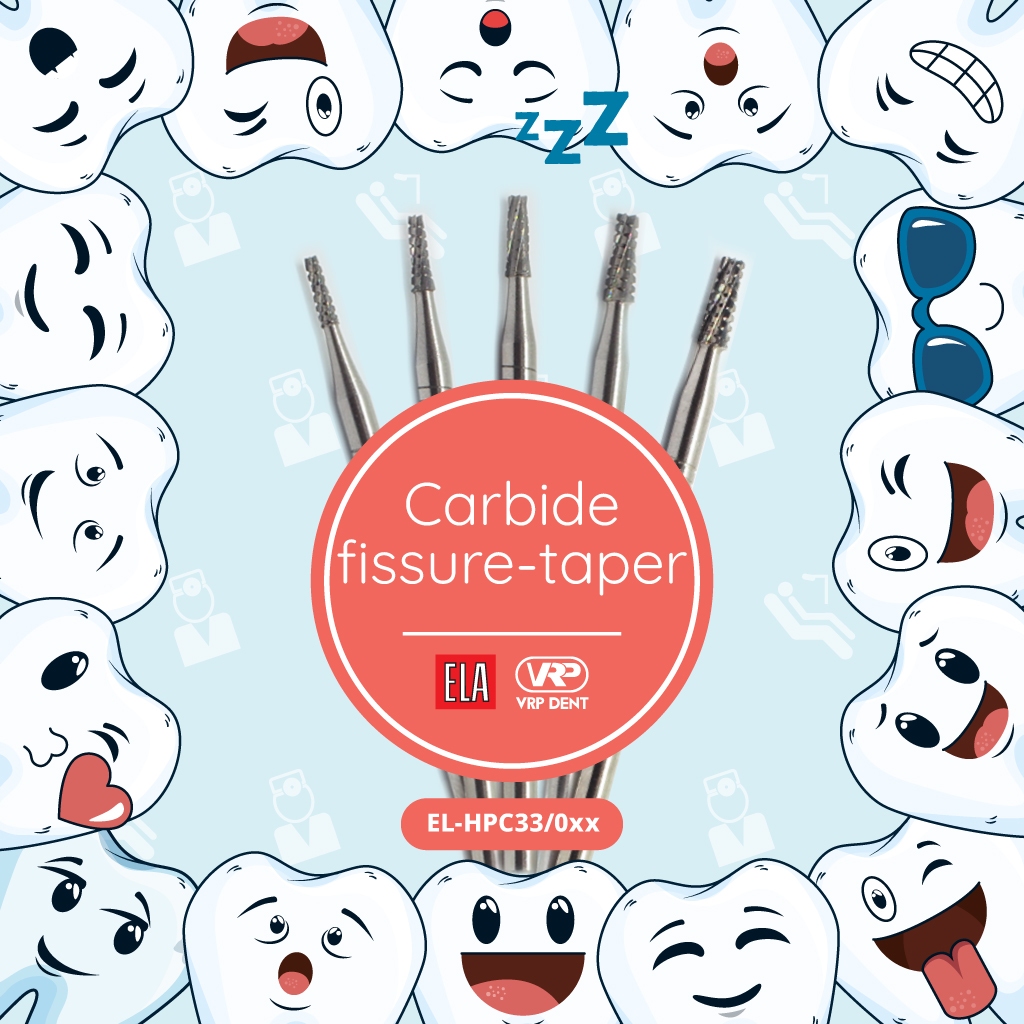 Carbide fissure taper bur HP 1 pc. EL-HPC33/016 - Image 2