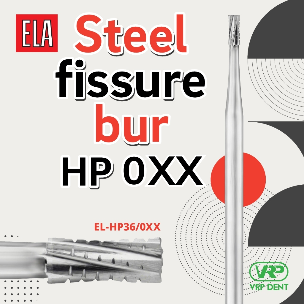 Steel Fissure Bur HP 10pcs EL-HP36/016 - Image 2