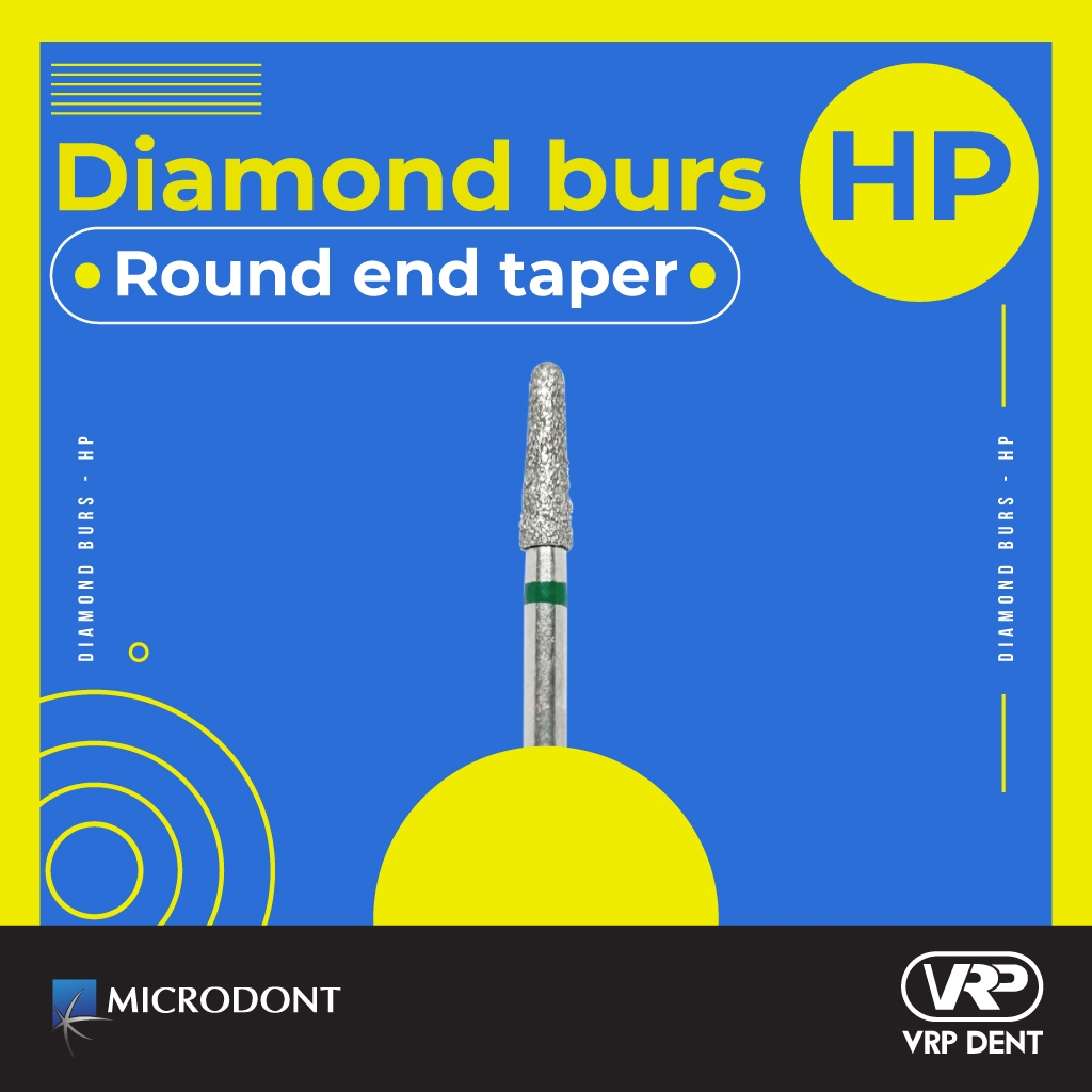 Diamond burs - HP Round End Taper 029 1 pc. MI-PM720G - Image 2