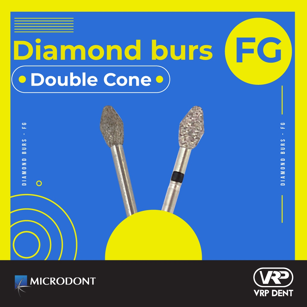 Diamond burs - FG Double Cone 1 pc. 034 MI-3833 - Image 2