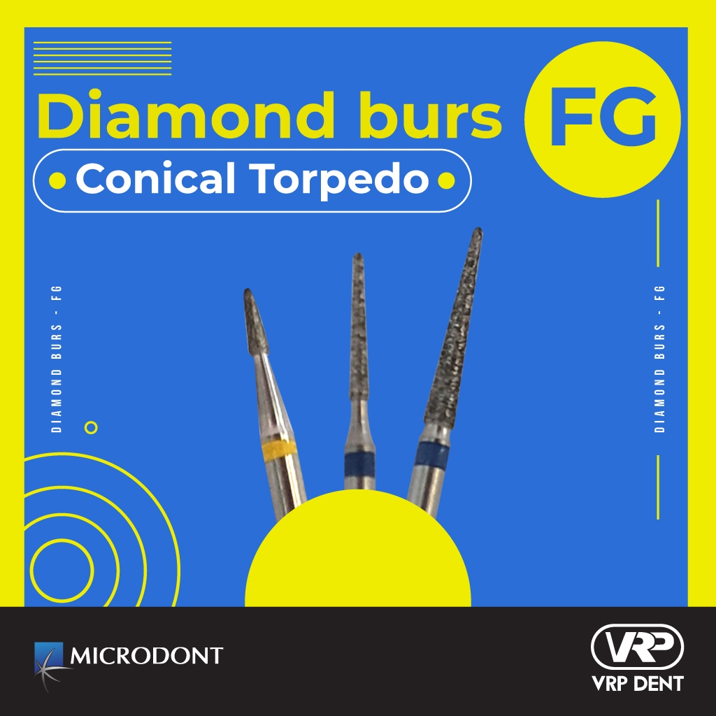 Diamond burs - FG Conical Torpedo 1 pc. MI-1190EF/FF - Image 2