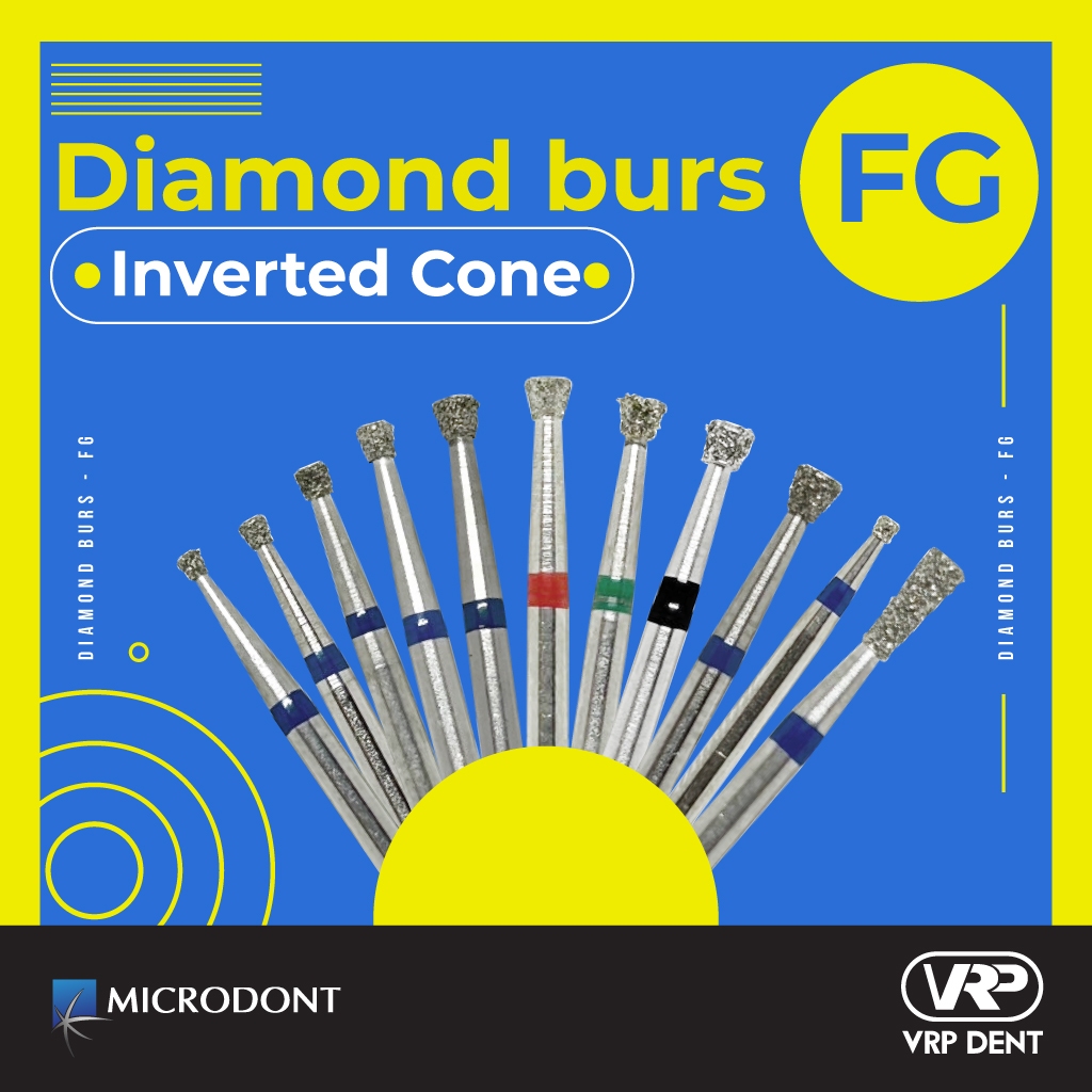 Diamond burs - FG Inverted Cone 1 pc. MI-1036 - Image 2