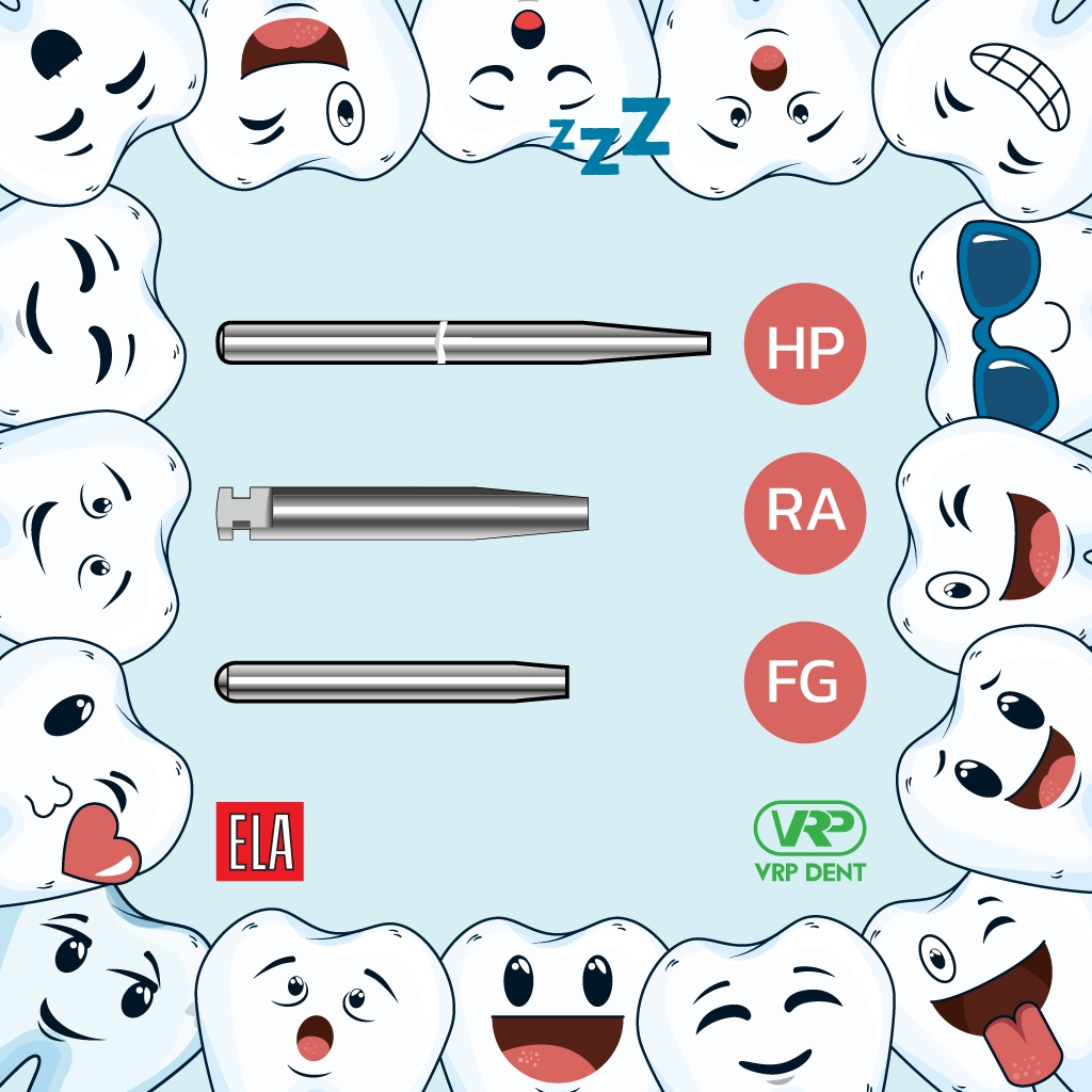 Steel Fissure Bur HP 10pcs EL-HP36/016 - Image 3