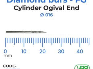 Diamond burs – FG Cylinder Ogival End 1 pc. MI-4114