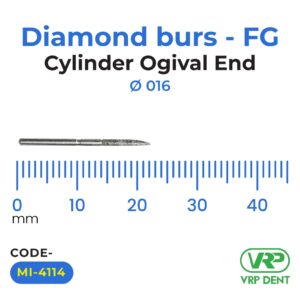 Diamond burs – FG Cylinder Ogival End 1 pc. MI-4114