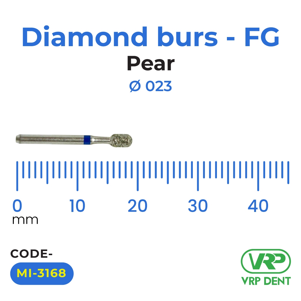 Diamond burs - FG Pear 023 1 pc. MI-3168
