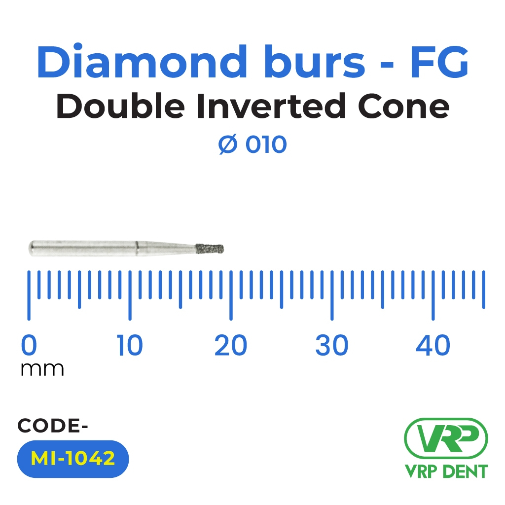 Diamond burs - FG Double Inverted Cone 010 1 pc. MI-1042