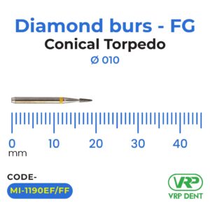 Diamond burs – FG Conical Torpedo 1 pc. MI-1190EF/FF