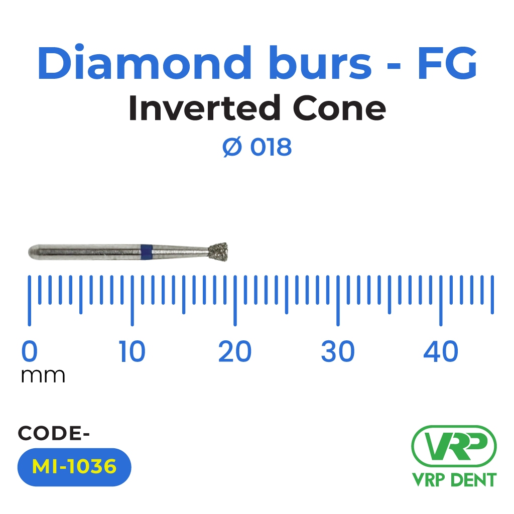 Diamond burs - FG Inverted Cone 1 pc. MI-1036