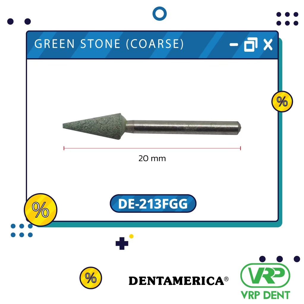 Green stone (coarse) finishing burs Cone กรอเร็ว DE-213FGG