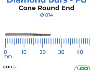 Diamond burs – FG Cone Round End 1 pc. MI-4135