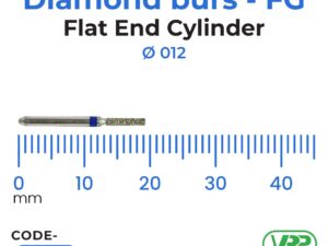 Diamond burs – FG Flat End Cylinder 1 pc. MI-1095