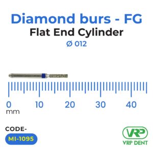 Diamond burs – FG Flat End Cylinder 1 pc. MI-1095