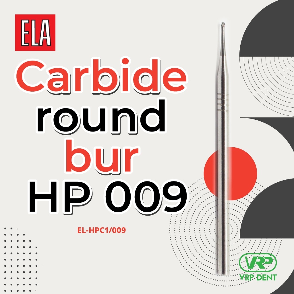 Carbide round bur HP 1 pc. EL-HPC1/009 - Image 4