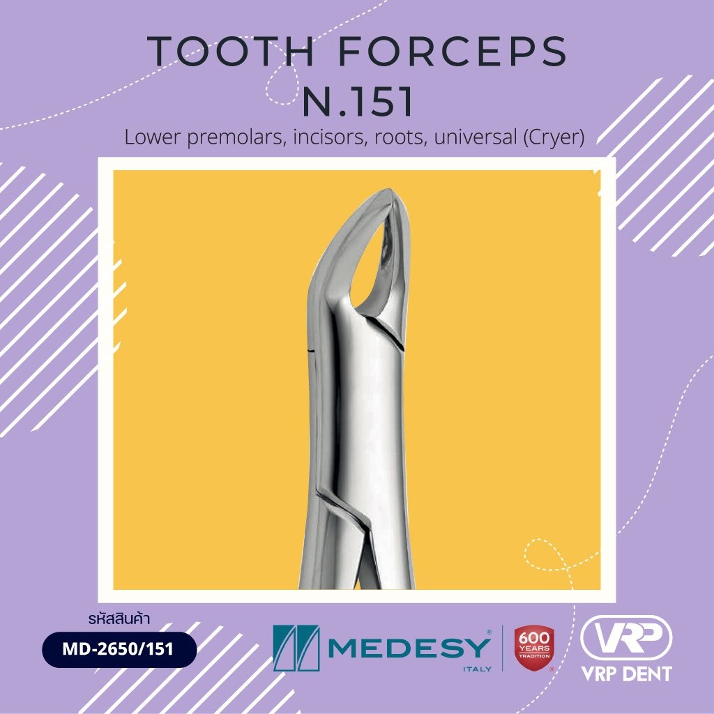 Tooth forceps N.151 MD-2650/151 Medesy คีมถอนฟันล่าง