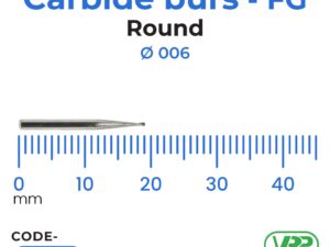 Carbide burs – FG Round MI-FG1/2