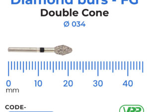 Diamond burs – FG Double Cone 1 pc. 034 MI-3833VC/EG