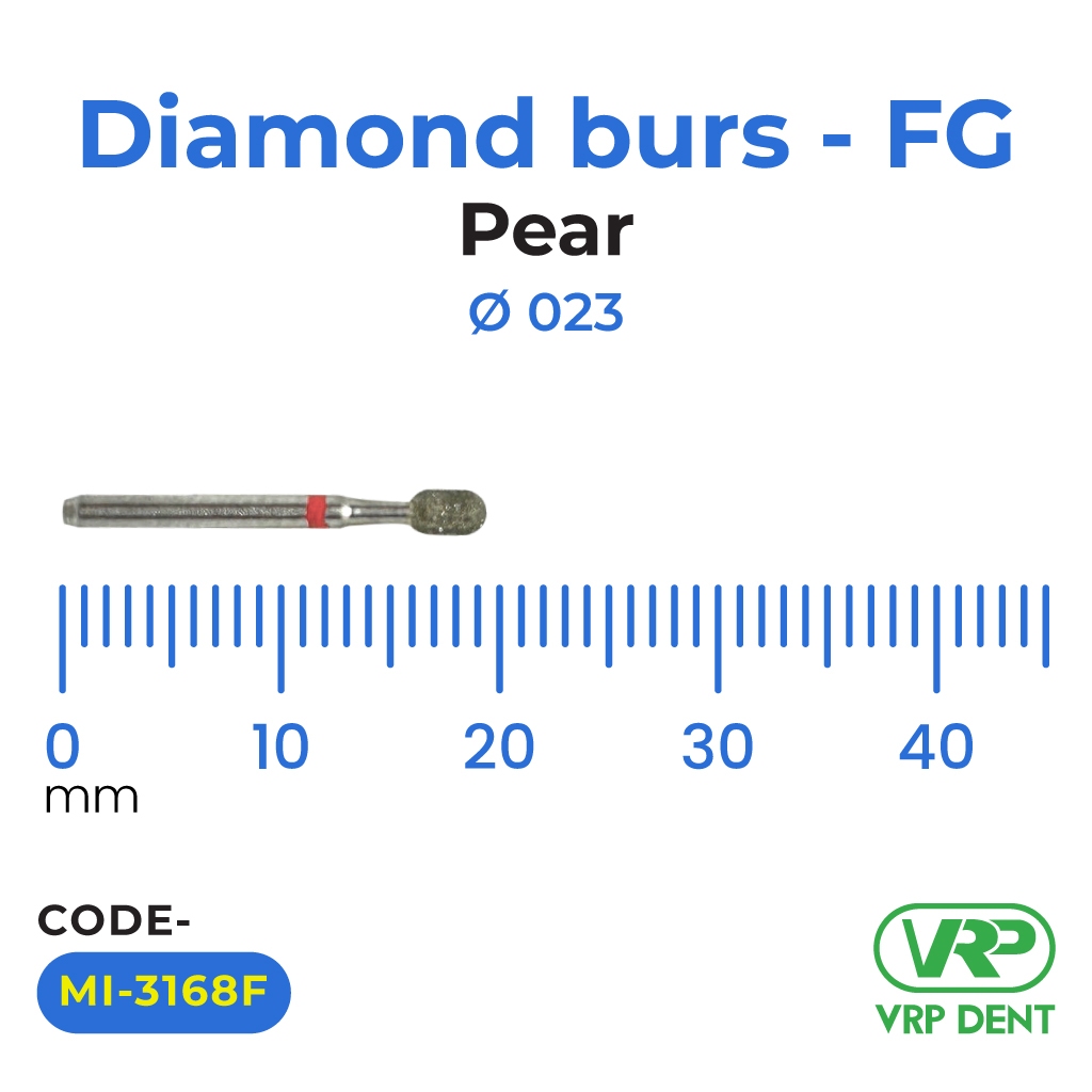 Diamond burs - FG Pear 023 1 pc. MI-3168F