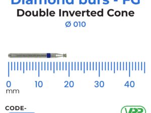 Diamond burs – FG Double Inverted Cone 010 1 pc. MI-1045