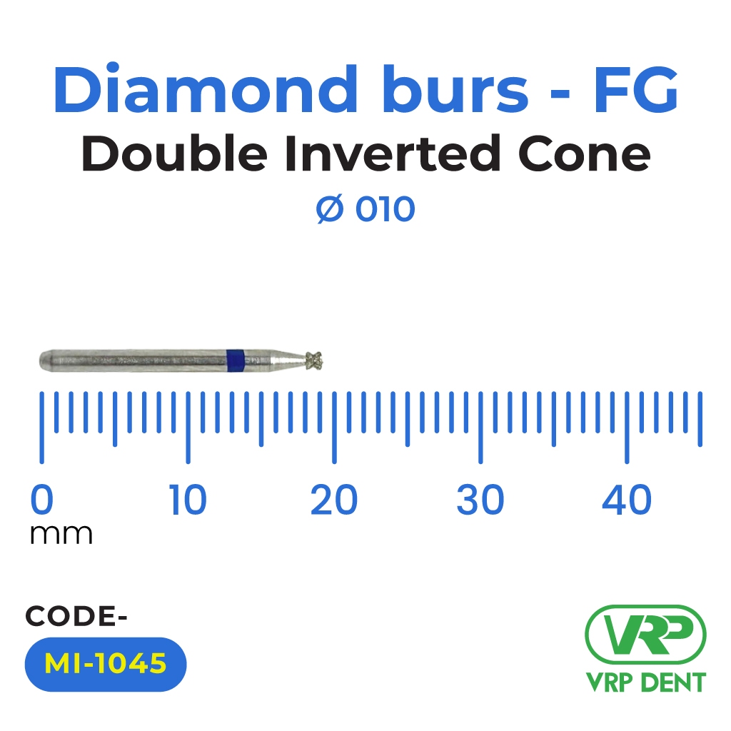 Diamond burs - FG Double Inverted Cone 010 1 pc. MI-1045
