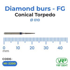 Diamond burs – FG Conical Torpedo 1 pc. MI-2200