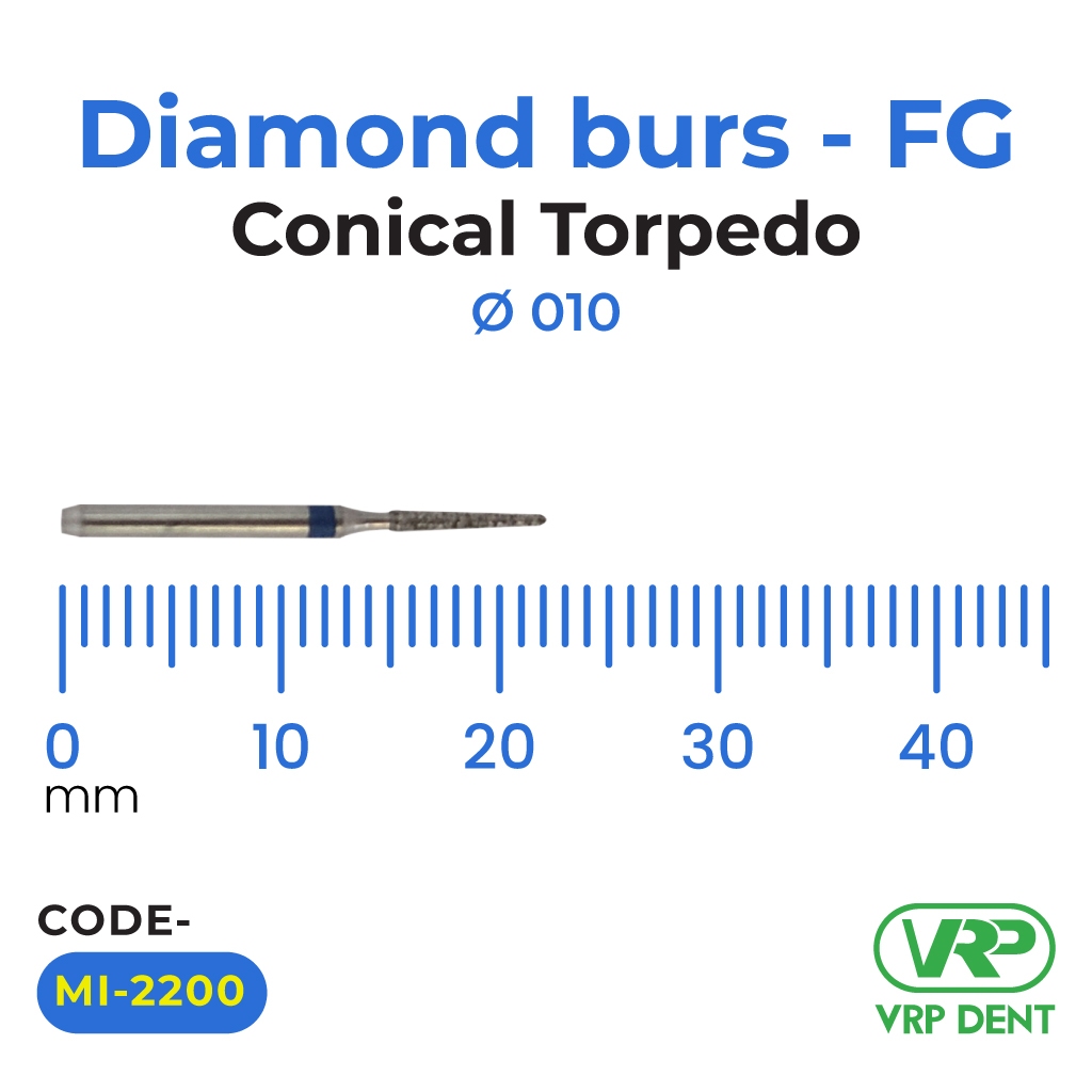 Diamond burs - FG Conical Torpedo 1 pc. MI-2200
