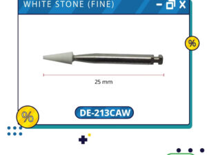 White stone (fine) finishing burs Cone กรอช้า 12pcs DE-213CAW