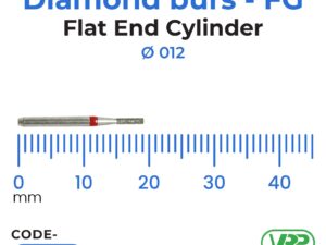 Diamond burs – FG Flat End Cylinder 1 pc. MI-1095F