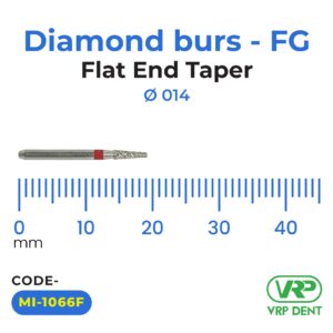 Diamond burs – FG Flat End Taper 1 pc. MI-1066F