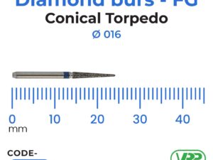 Diamond burs – FG Conical Torpedo 1 pc. MI-3195