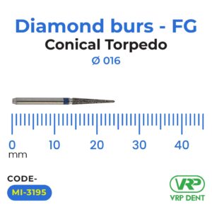 Diamond burs – FG Conical Torpedo 1 pc. MI-3195