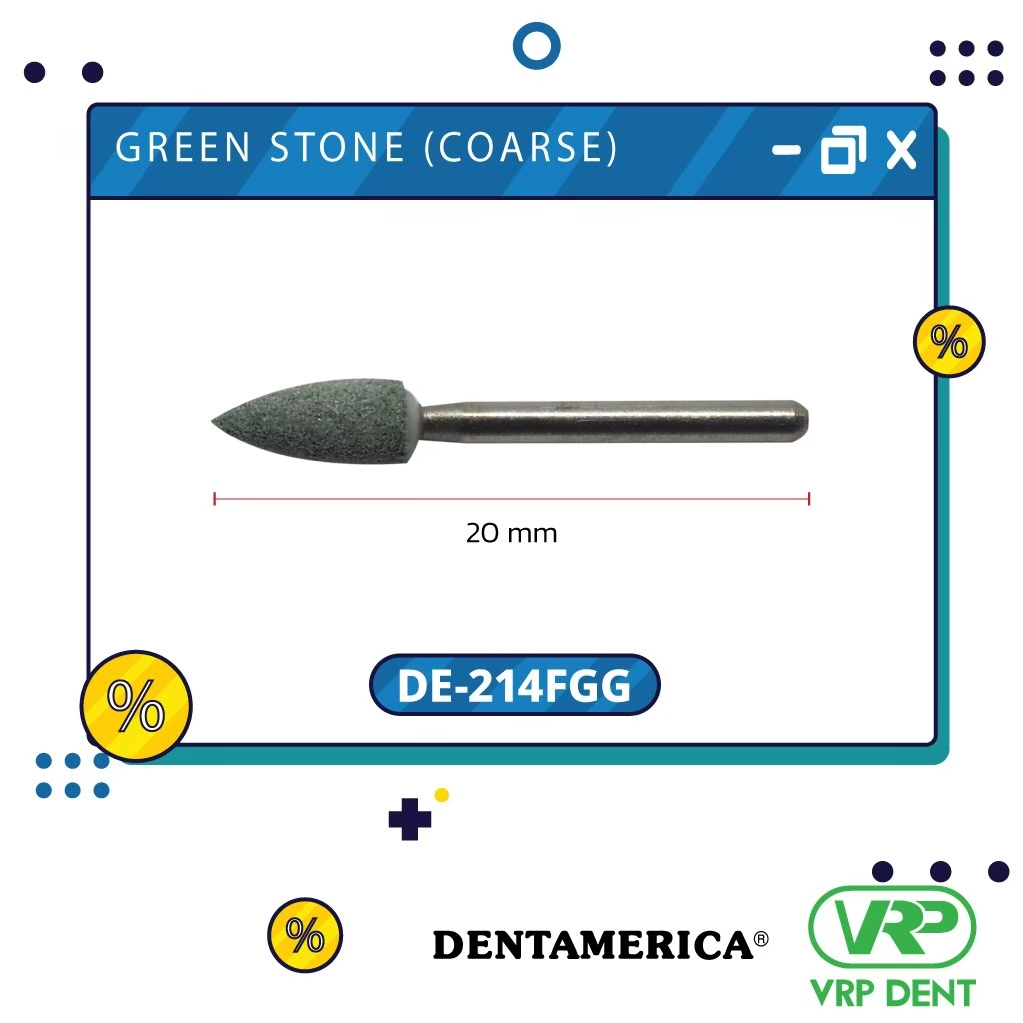 Green stone (coarse) finishing burs Flame กรอเร็ว DE-214FGG