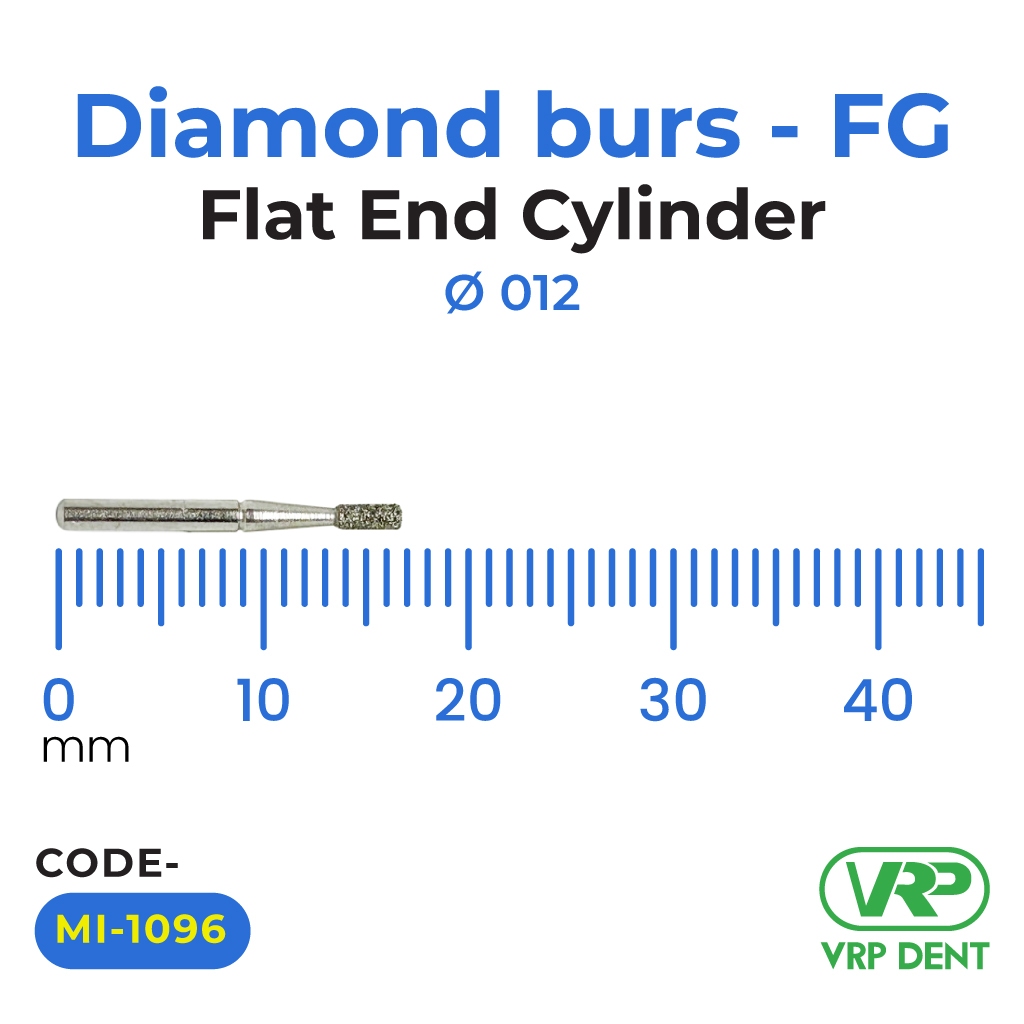Diamond burs - FG Flat End Cylinder 1 pc. MI-1096