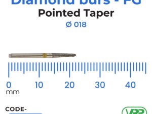 Diamond burs – FG Pointed Taper 1 pc. MI-3228FF