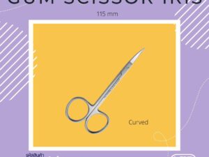 Gum Scissor Iris Curved 115 mm MD-3512